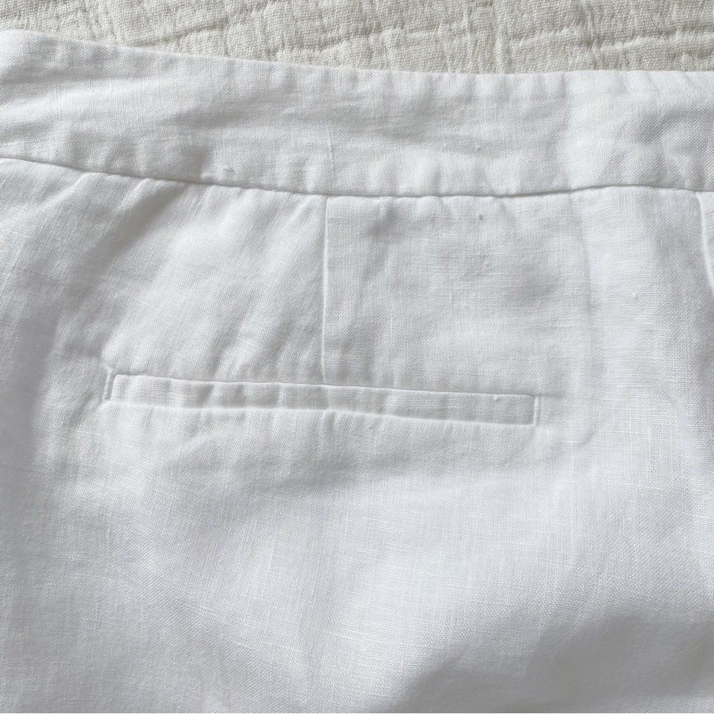 EUC Ann Taylor LOFT Marisa White 100% Linen Pants - 6 - Picture 9 of 9